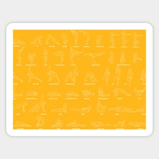 Yoga forms Sticker